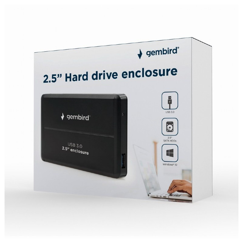 Gembird Boîtier USB 3.0 2.5\'\'. noir - EE2-U3S-2 Gembird Boîtier USB 3.0 2.5\'\'. noir - EE2-U3S-2
