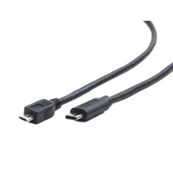 Câble CableXpert Micro USB 2.0 BM vers Type-C 1 m CCP-USB2-mBMCM-1M