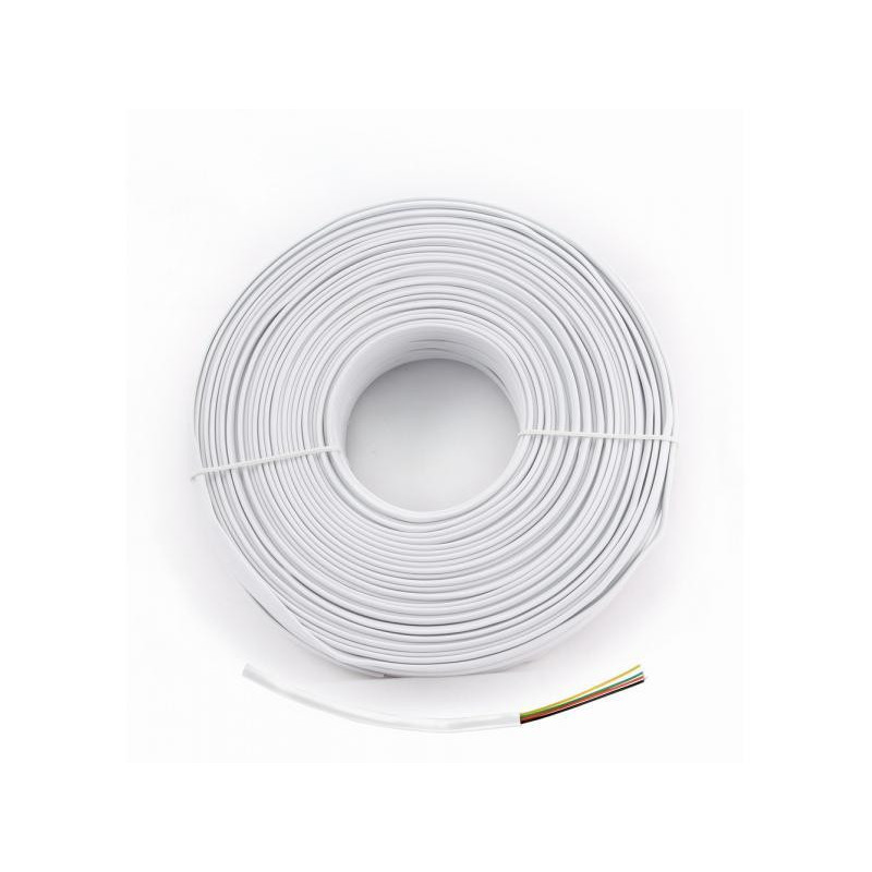 CableXpert Câble téléphonique plat fil multibrin 100m 4 fils TC1000S-100M CableXpert Câble téléphonique plat fil multibrin 100m 4 fils TC1000S-100M