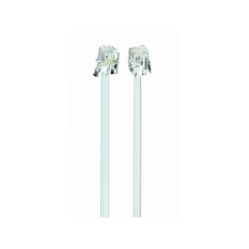 Gembird Telephone cord 6P4C 10 meters TC6P4C-10M