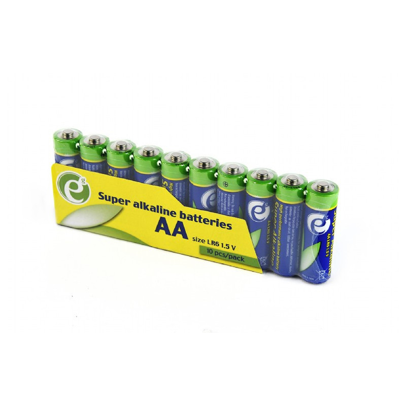 EnerGenie paquet de 10 Piles super alkalines AA.  EG-BA-AASA-01
