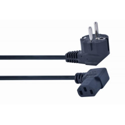 Câble CableXpert IEC Testé VDE Connecteur coudé de 1.8 m PC-186A-VDE