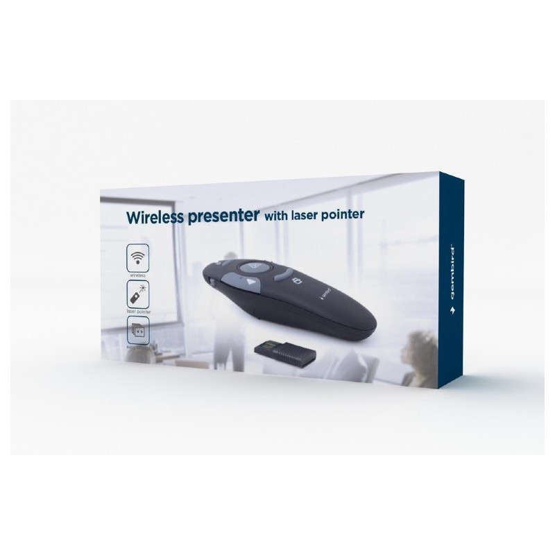Gembird Présentateur sans fil avec pointeur laser - WP-L-01 Gembird Présentateur sans fil avec pointeur laser - WP-L-01