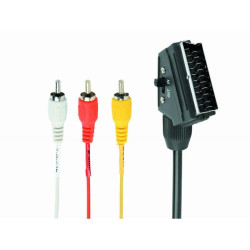 Adaptateur péritel Chinch bidirectionnel CableXpert 1.8 m CCV-519-001