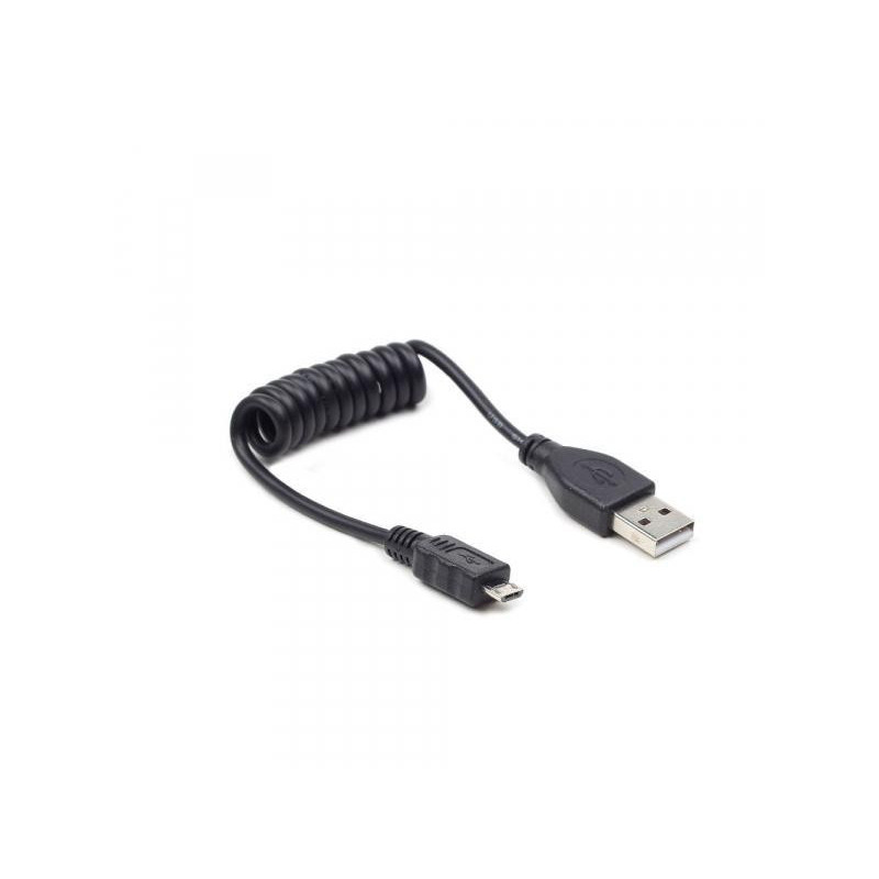 Câble micro USB torsadé CableXpert 0.6 m CC-mUSB2C-AMBM-0.6M Câble micro USB torsadé CableXpert 0.6 m CC-mUSB2C-AMBM-0.6M