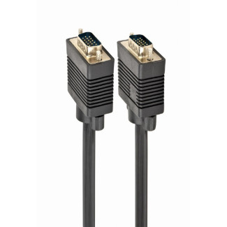 Câble CableXpert Premium VGA HD15M / HD15M double blindage 20M CC-PPVGA-20M-B