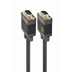 Câble CableXpert Premium VGA HD15M / HD15M double blindage 20M CC-PPVGA-20M-B