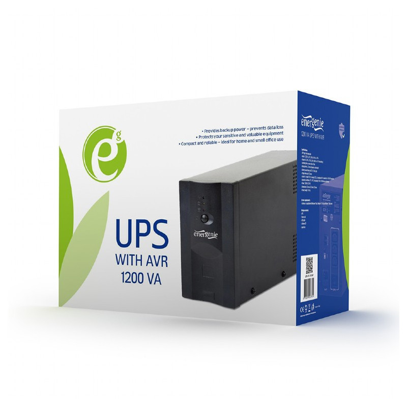 EnerGenie 1200VA UPS avec AVR. avancé - UPS-PC-1202AP EnerGenie 1200VA UPS avec AVR. avancé - UPS-PC-1202AP