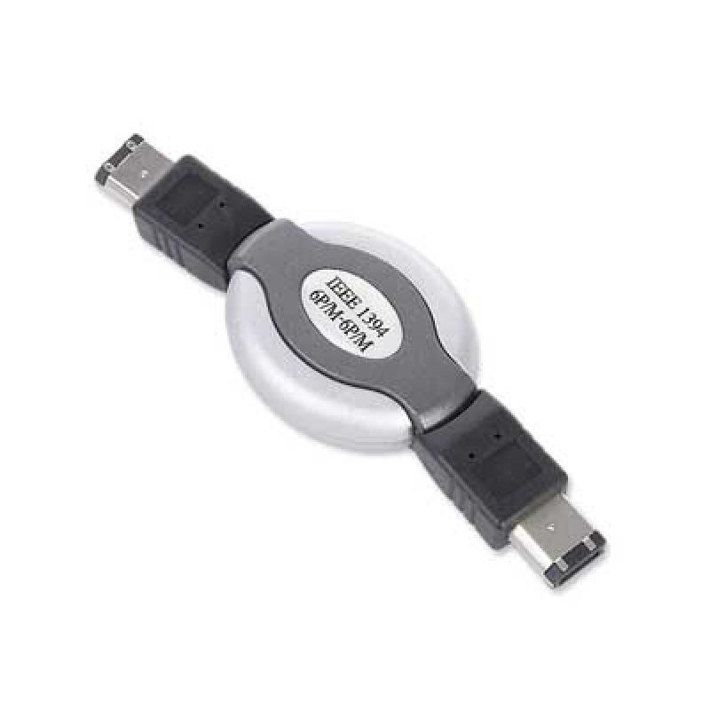 Gembird Câble FireWire (norme IEEE1394) compact et rétractable - CCB-FWPR-66-3