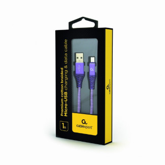 CableXpert Câble Micro-USB 1m CC-USB2B-AMmBM-1M-PW