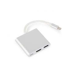 Adaptateur multiple USB Type-C CableXpert - A-CM-HDMIF-02-SV