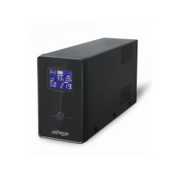 EnerGenie Onduleur avec USB et écran LCD. 1500 VA. noir - EG-UPS-034