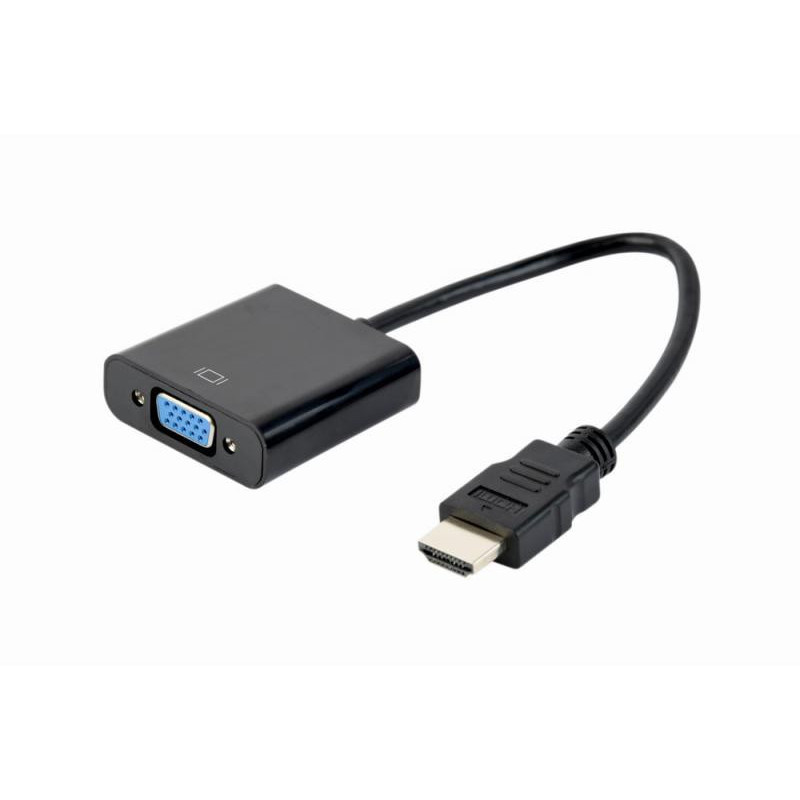 CableXpert Adaptateur HDMI vers VGA / Audio à port unique noir A-HDMI-VGA-04 CableXpert Adaptateur HDMI vers VGA / Audio à port unique noir A-HDMI-VGA-04