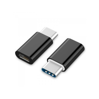 Adaptateur CableXpert USB 2.0 Type-C (CM / AF) noir A-USB2-CMmF-01