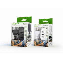 EnerGenie Chargeur de bureau USB universel. 3.1 A - EG-U3C3A-01-MX