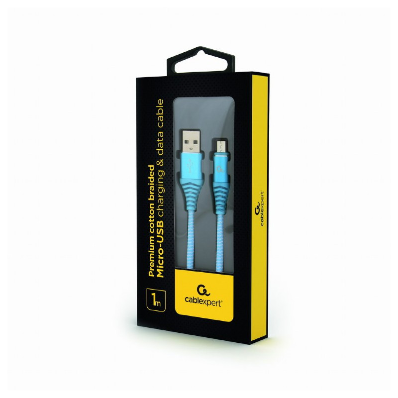 Câble de chargement et de données CableXpert Micro-USB. 1 m CC-USB2B-AMmBM