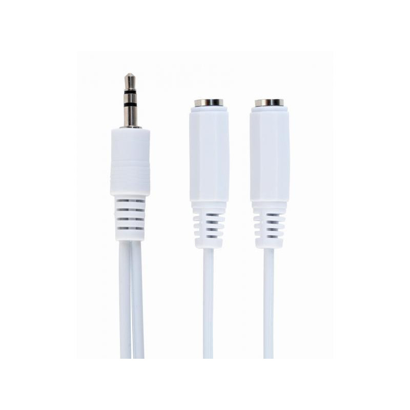 CableXpert Câble répartiteur audio 3.5 mm 10 cm CCA-415W CableXpert Câble répartiteur audio 3.5 mm 10 cm CCA-415W