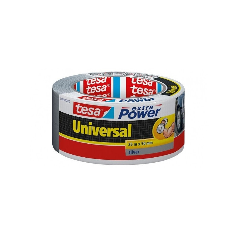 Tesa extra Power Universal DUCT TAPE 50mm/25m (Silver) Tesa extra Power Universal DUCT TAPE 50mm/25m (Silver)