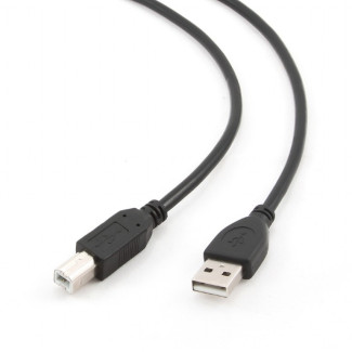 CableXpert USB 2.0 fiche AM vers fiche BM Noir CCP-USB2-AMBM-1M