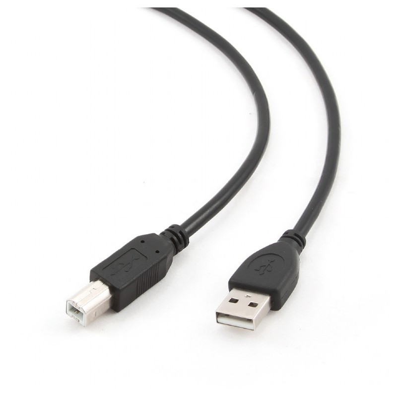 CableXpert USB 2.0 fiche AM vers fiche BM Noir CCP-USB2-AMBM-1M