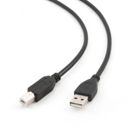 CableXpert USB 2.0 fiche AM vers fiche BM Noir CCP-USB2-AMBM-1M