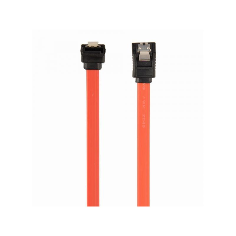 Câble de données CableXpert Serial ATA III 10cm avec CC-SATAM-D coudé à 90 degrés Câble de données CableXpert Serial ATA III 10cm avec CC-SATAM-D coudé à 90 degrés