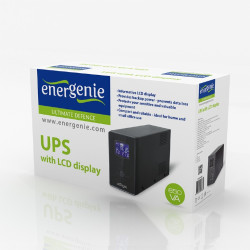 EnerGenie Onduleur avec écran LCD. 650 VA. noir - EG-UPS-031
