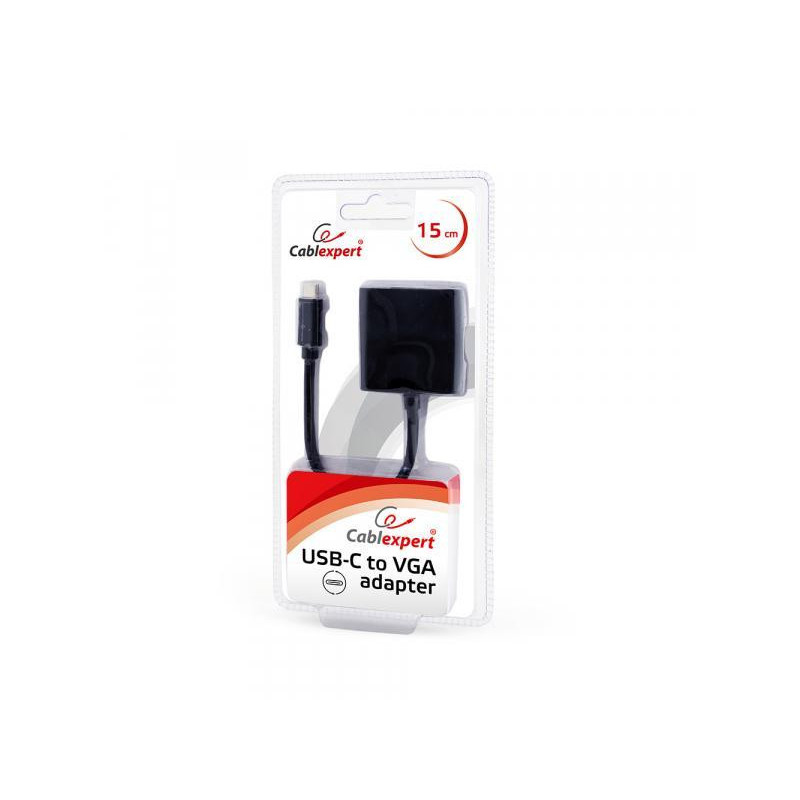 Adaptateur CableXpert USB-C vers VGA AB-CM-VGAF-01 Adaptateur CableXpert USB-C vers VGA AB-CM-VGAF-01