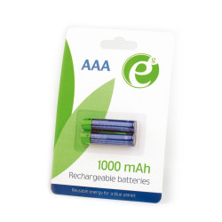EnerGenie Ni-MH Batterie AAA rechargeable. 1000mAh. sous blister emballé par 2 EG-BA-AAA10-01