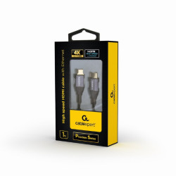 CableXpert Câble HDMI haute vitesse Mâle vers Mâle Premium CCBP-HDMI-1M