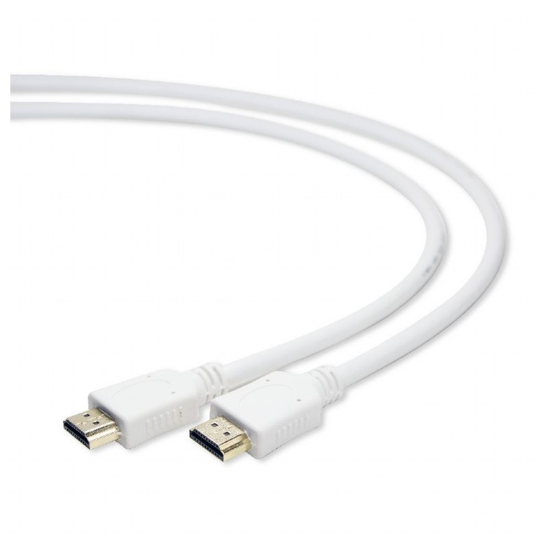 CableXpert Câble HDMI mâle vers mâle 1.8 m CC-HDMI4-W-6 CableXpert Câble HDMI mâle vers mâle 1.8 m CC-HDMI4-W-6