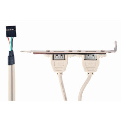 Panneau de connexion CableXpert Dual USB