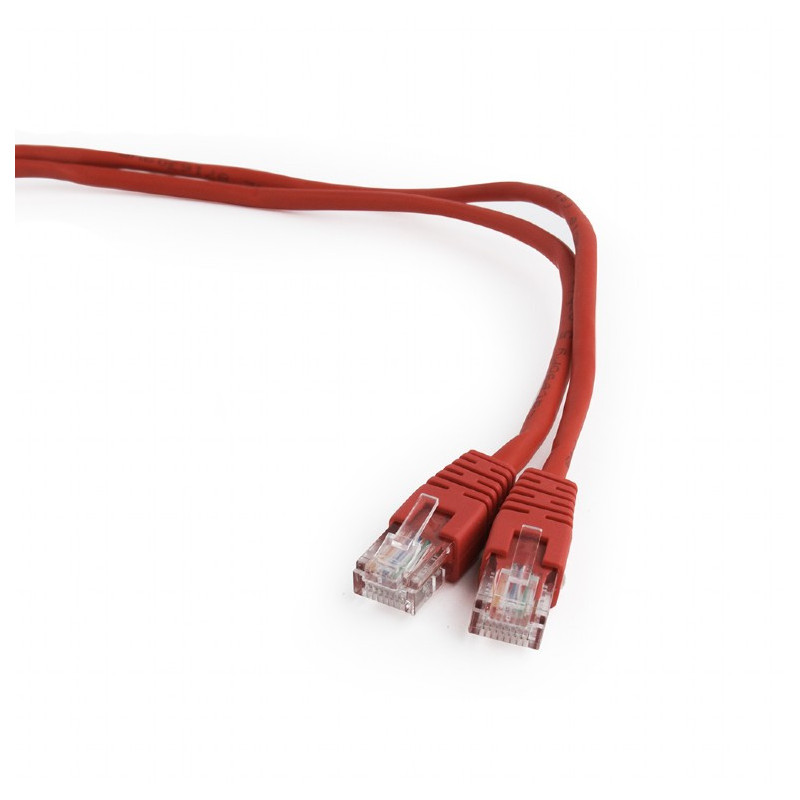 Cordon de brassage CableXpert CAT5e UTP Rouge 1m PP12-1M/R Cordon de brassage CableXpert CAT5e UTP Rouge 1m PP12-1M/R