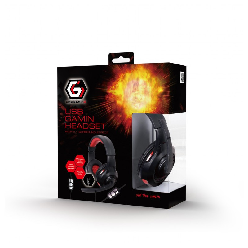 Gembird Casque audio USB avec micro GHS-U-5.1-01