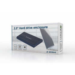 Gembird Boitier externe USB 2.0 pour SATA HDD 2.5\'\'. Mini-USB connecteur 5 points - EE2-U2S-5