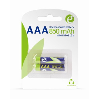 EnerGenie Ni-MH Batterie AAA rechargeable. 850mAh. sous blister emballé par 2 - EG-BA-AAA8R-01