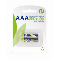 EnerGenie Ni-MH Batterie AAA rechargeable. 850mAh. sous blister emballé par 2 - EG-BA-AAA8R-01