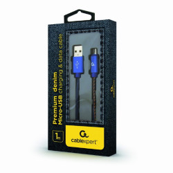 CableXpert Micro-USB-Kabel 1.8 m CC-USB2J-AMmBM-1M-BL