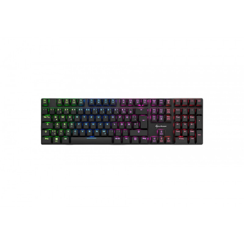 Sharkoon Keyboard PureWriter RGB Blue 4044951021475 Sharkoon Keyboard PureWriter RGB Blue 4044951021475