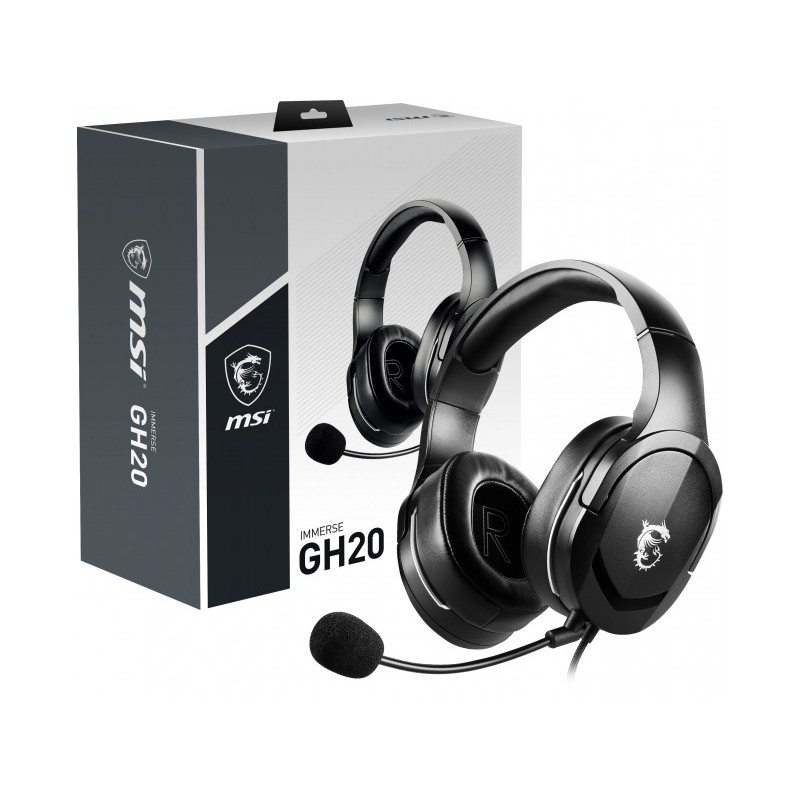 MSI Immerse Casque pour gamers GH20 GAMING S37-2101030-SV1