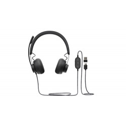 Logitech Zone Wired Teams - Casque - Arceau - Appels et musique - Noir - Binaural - Bouton 981-00087