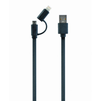 Câble combo USB CableXpert 1m CC-USB2-AMLM2-1M