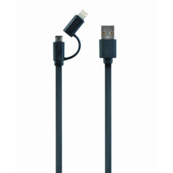 Câble combo USB CableXpert 1m CC-USB2-AMLM2-1M