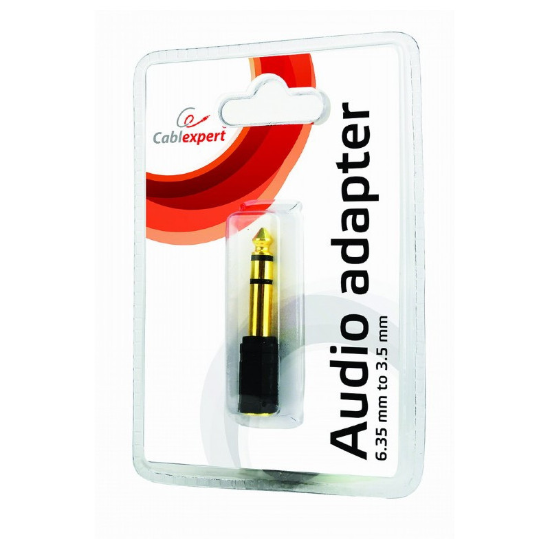 Adaptateur audio CableXpert 6.35 mm vers 3.5 mm A-6.35M-3.5F