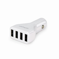 EnerGenie Chargeur de voiture USB 4 ports. 4.8 A - EG-U4C4A-CAR-01