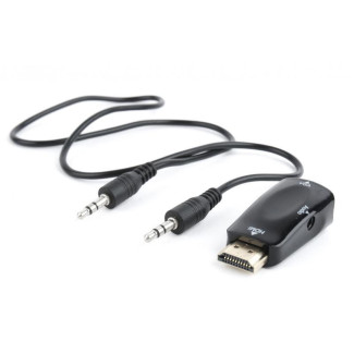 CableXpert Adaptateur audio HDMI vers VGA à port unique noir A-HDMI-VGA-02