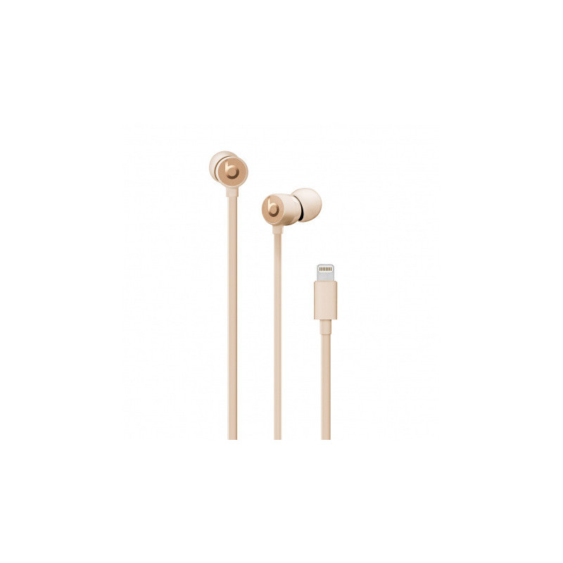 Beats urBeats3 Ecouteurs intra-auriculaires filaires avec connecteur lightning - Or satiné EU Beats urBeats3 Ecouteurs intra-auriculaires filaires avec connecteur lightning - Or satiné EU
