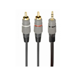 CableXpert fiche stéréo 3.5 mm vers 2 fiches RCA câble 10m CCA-352-10M