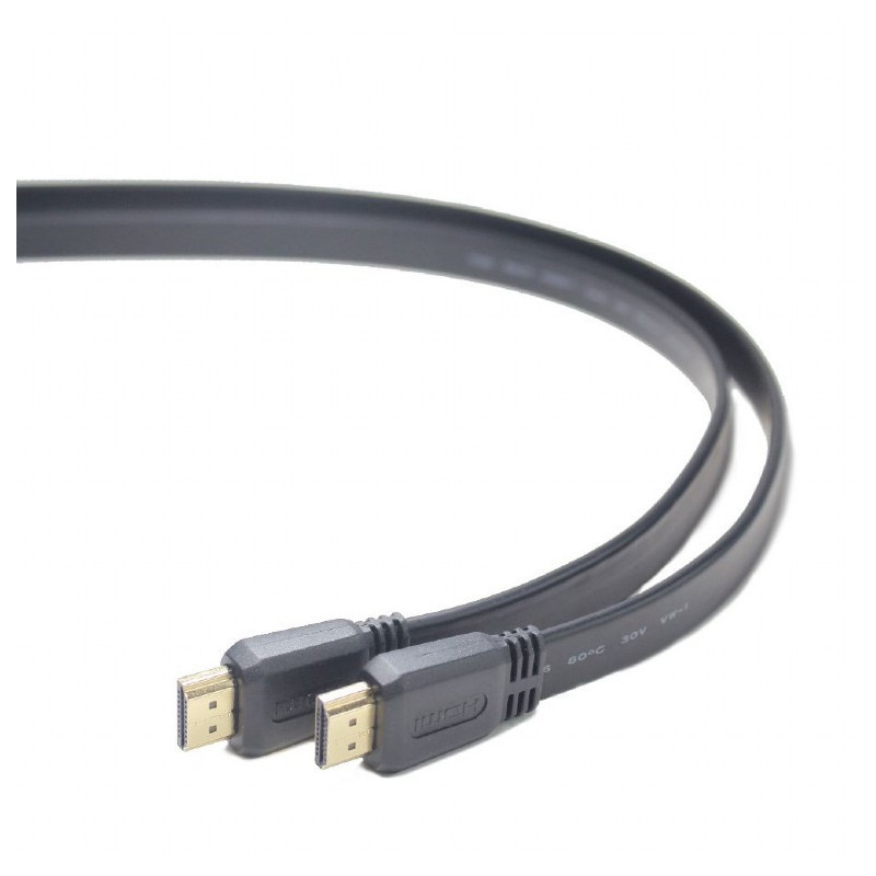 CableXpert Câble plat HDMI mâle-mâle 1m CC-HDMI4F-1M CableXpert Câble plat HDMI mâle-mâle 1m CC-HDMI4F-1M