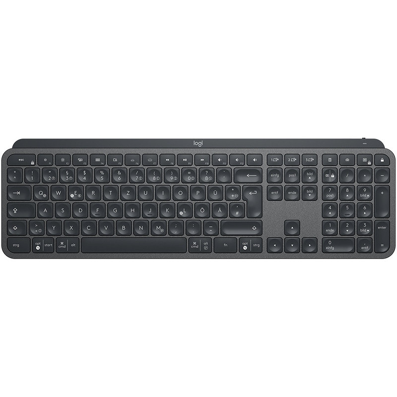 Logitech MX Keys - Standard - RF sans fil + Bluetooth - QWERTZ - Noir 920-009403